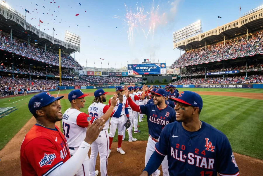 MLB All-Star Game Spieler aus beiden Ligen vereint