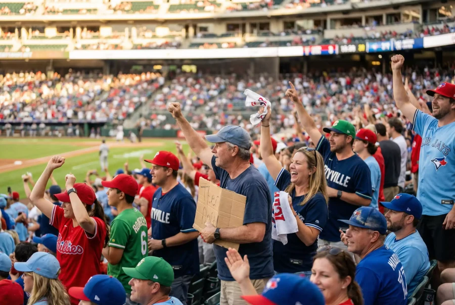 MLB Wetten Markt mit Zuschauern im Stadion